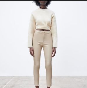Zara faux leather leggings